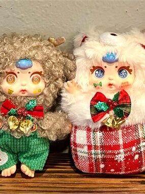 Set of 6: MM Sugar Baby “Christmas Series” Plush Pendant/Ornament, EGUC
